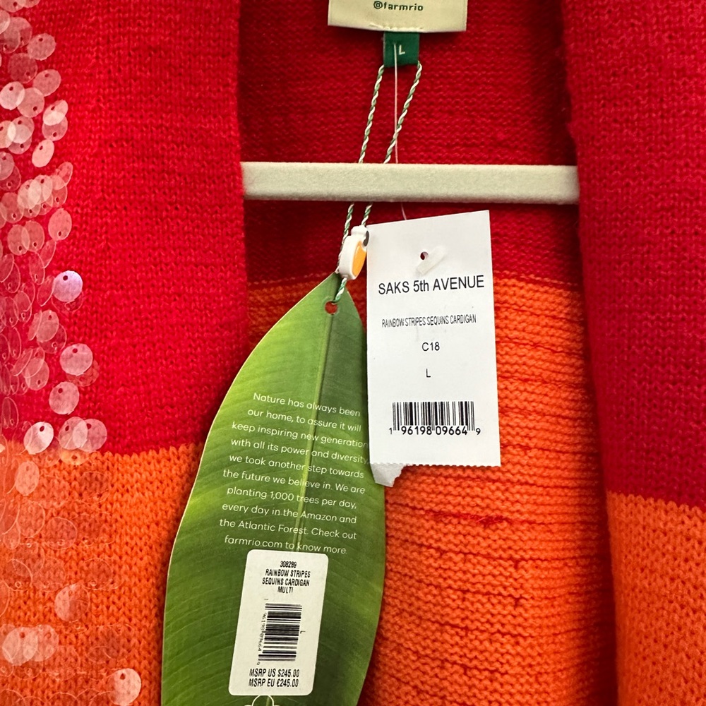 FARM Rio Multicolor Sequin Cardigan - Picture 2 of 3